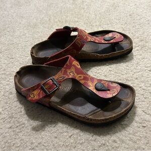 Papillio by Birkenstock red paisley sandals in women’s 38